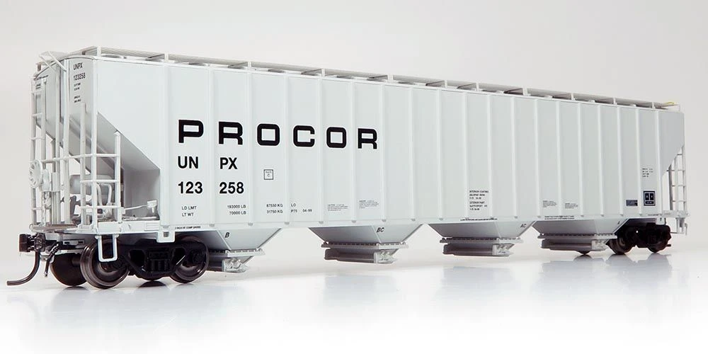 Rapido Trains 157006A HO Scale Procor 5820 Covered Hopper "Mid" UNPX #'s Vary