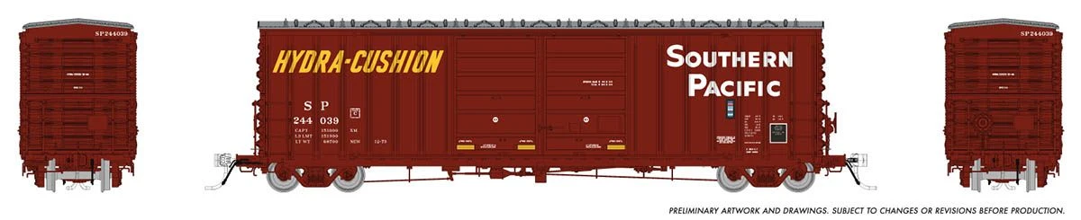 Rapido Trains 170005A HO Scale PCF B70 Boxcar Southern Pacific SP #2 (# Varies) - Image 2