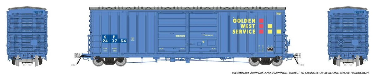 Rapido Trains 170007A HO Scale PCF B70 Boxcar (Ex-Golden West) Southern Pacific SP # Varies - Image 2