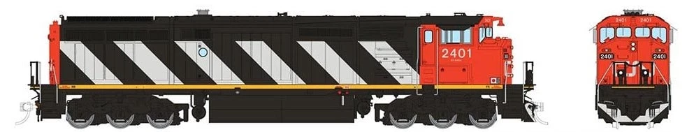 Rapido Trains 24505 HO Scale GE Dash 8-40CM Canadian National "Stripes" CN 2423 DCC Sound - Image 2