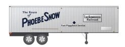 Rapido Trains 403006 HO Scale 35' Fruehauf Integral-Post Van Trailer Phoebe Snow DL&W