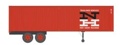 Rapido Trains 403009 HO Scale 35' Fruehauf Integral-Post Van Trailer New Haven NH