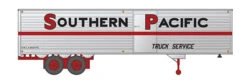 Rapido Trains 403053 HO Scale 40' Fruehauf Fluted Side Van Trailer Southern Pacific SP