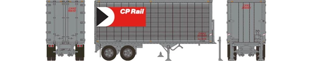 Rapido Trains 403072 HO Scale 26' Can-Car Dry Van Trailer CP Rail 268352 - Image 2