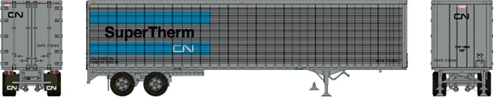 Rapido Trains 403102 HO Scale 45' Trailmobile Dry Van Trailer CN SuperTherm 715084 - Image 2