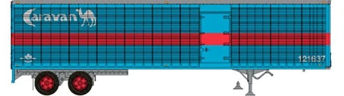 Rapido Trains 403117 HO Scale 45' Trailmobile Dry Van Trailer W/ Side Door Caravan Leasing 121668