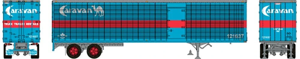 Rapido Trains 403117 HO Scale 45' Trailmobile Dry Van Trailer W/ Side Door Caravan Leasing 121668 - Image 2