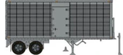 Rapido Trains 403122 HO Scale 26' Can-Car Dry Van Trailer With Side Door Silver Unlettered