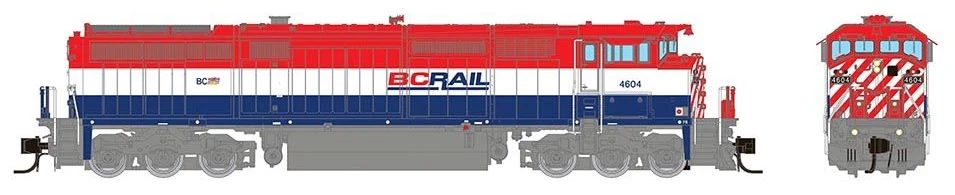 Rapido Trains 540545 N Scale GE Dash 8-40CM BC Rail 4603 With DCC And Sound - Image 2