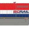 Rapido Trains 540550 N Scale GE Dash 8-40CM "Frame Stripe" BC Rail 4621 With DCC And Sound