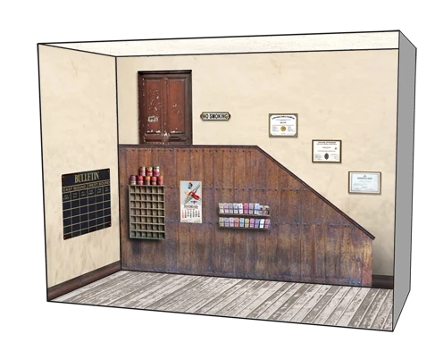 Roomettes 01-107-01 HO Scale Ohio Shipping Interior Kit (Fits DPM 10700) - Image 3