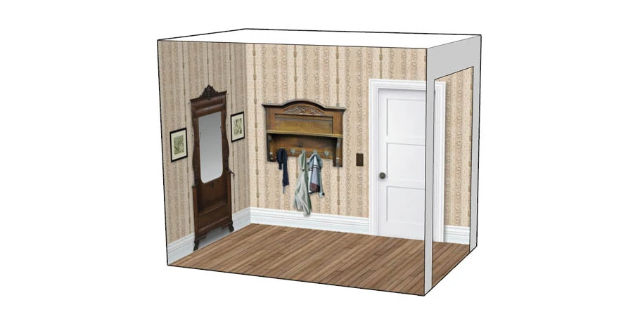 Roomettes 06-713-01 HO Scale Carlson's House Interior Kit (Fits Atlas 713) - Image 2