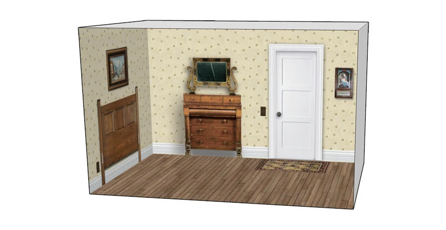 Roomettes 06-713-01 HO Scale Carlson's House Interior Kit (Fits Atlas 713) - Image 3