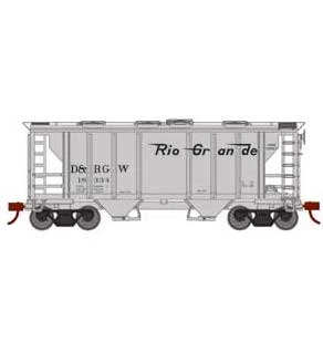 Roundhouse 2399 HO PS-2 2003 2 Bay Covered Hopper Rio Grande D&RGW 18334