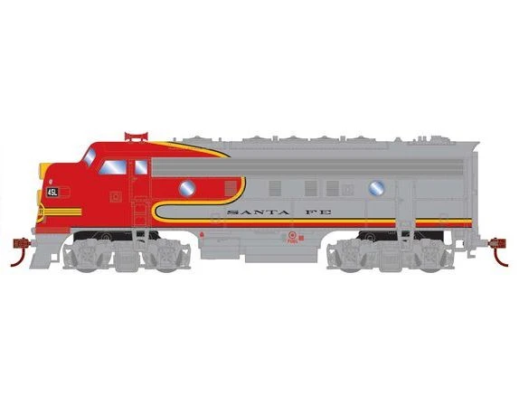 Roundhouse 3312 HO Scale EMD F7A Santa Fe ATSF 45L DC
