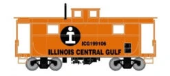 Athearn Roundhouse 76834 HO Scale 2 Window Caboose Illinois Central IC 199114 - NOS