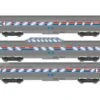 Roundhouse 79121 HO Scale Streamlined Passenger 3 Car Set Amtrak Phase 1