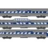 Roundhouse 79129 HO Scale Streamlined Passenger 3 Car Set Pan Am Railway