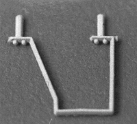 Scale Freight Car Angled Stirrups (8 Pack)Details Associates SS-6411 HO