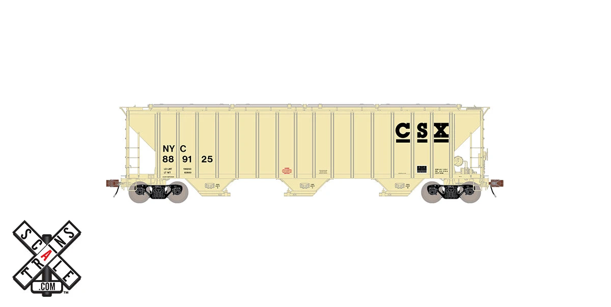 ScaleTrains 33033 HO Scale Rivet Counter PS-2CD 4785 Covered Hopper CSX / NYC 889125