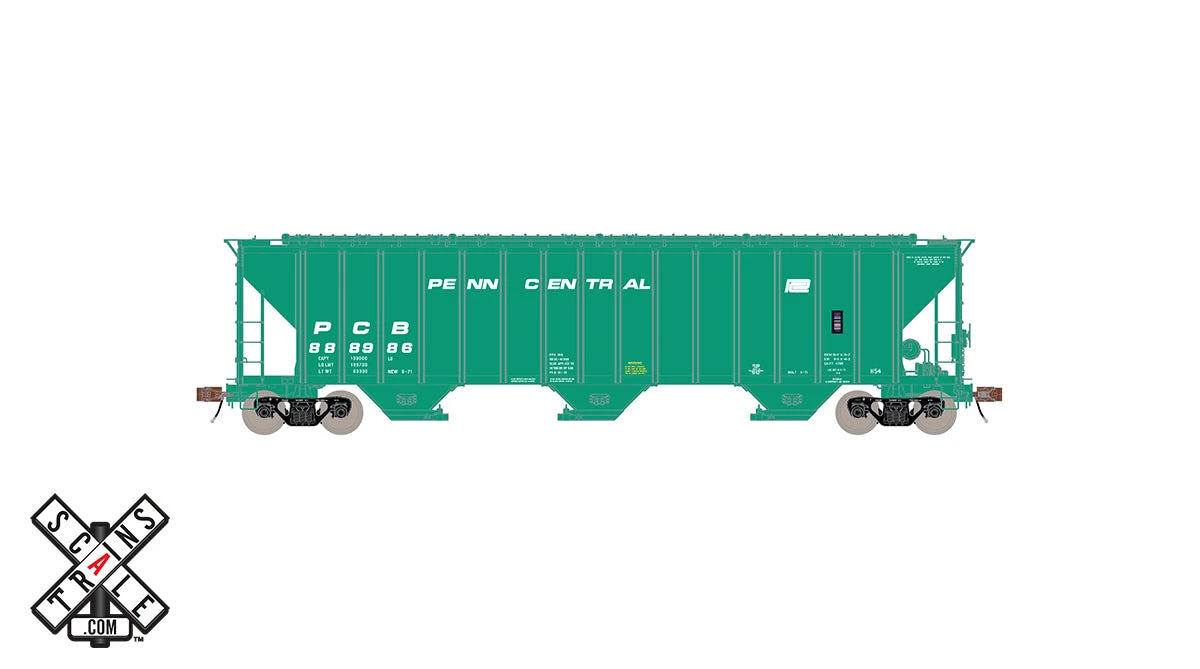 ScaleTrains 33037 HO Scale Rivet Counter PS-2CD 4785 H54 Covered Hopper Penn Central PC 888986