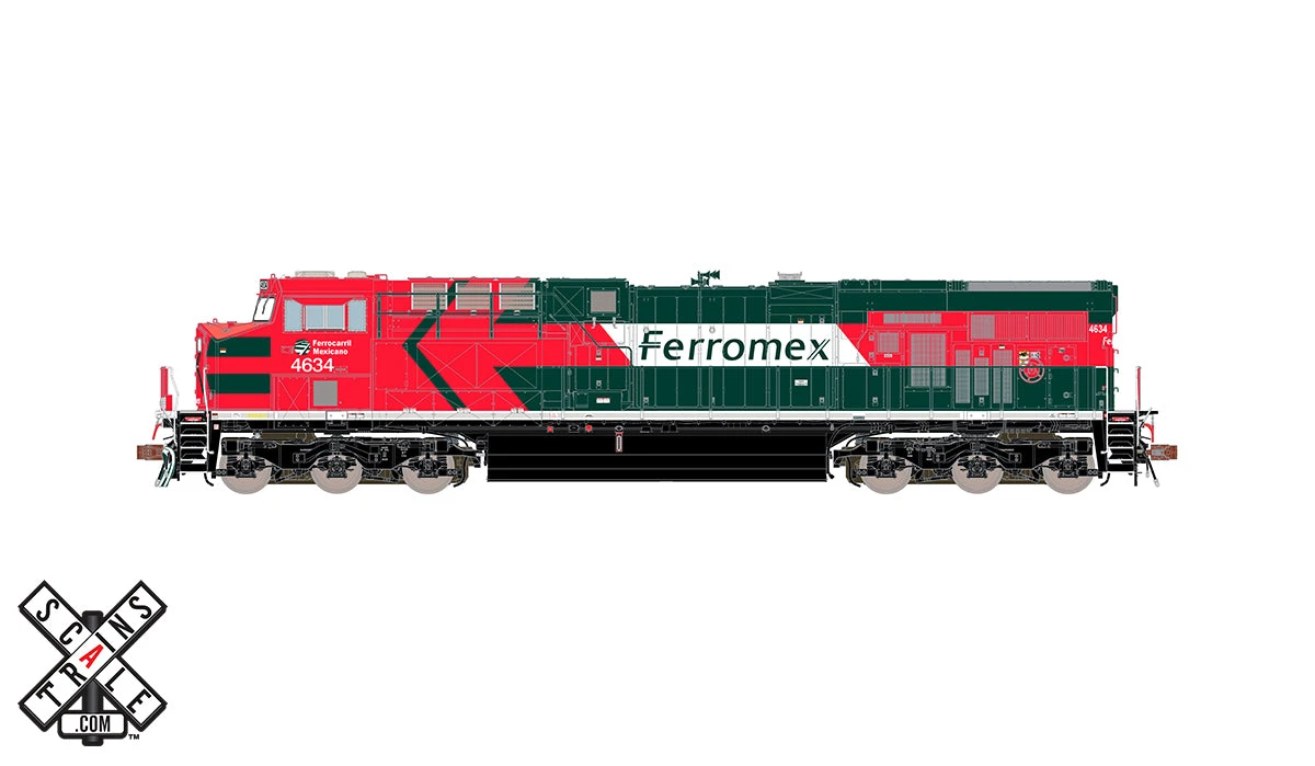 ScaleTrains 33076 Rivet HO GE ES44AC Ferromex FXE 4634