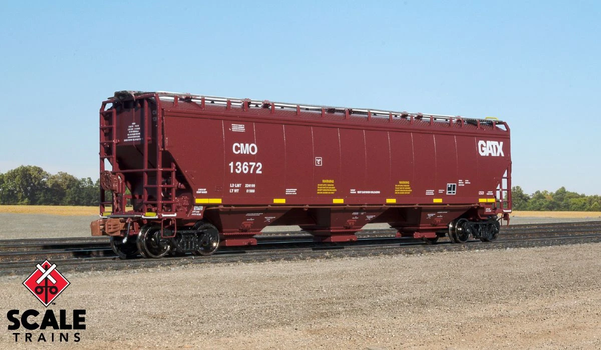 ScaleTrains 33238 Rivet N Scale Gunderson 5188 Covered Hopper GATX CMO 13578