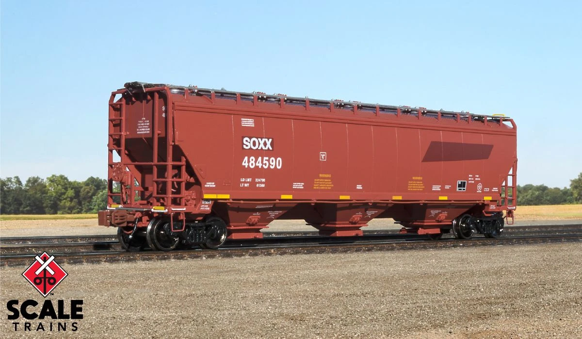 ScaleTrains 33262 Rivet N Scale Gunderson 5188 Covered Hopper Ex-BNSF SOXX 484575