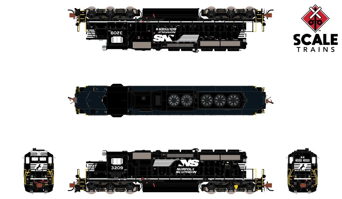 ScaleTrains 33775 Rivet N Scale EMD SD40-2 Norfolk Southern NS 3224 DCC And LokSound - Image 2