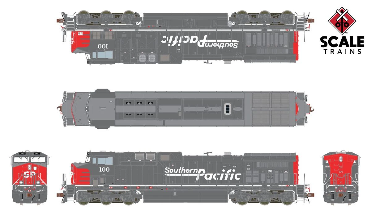 ScaleTrains 38478 HO Scale GE AC4400CW Diesel Southern Pacific SP 142 - Image 3