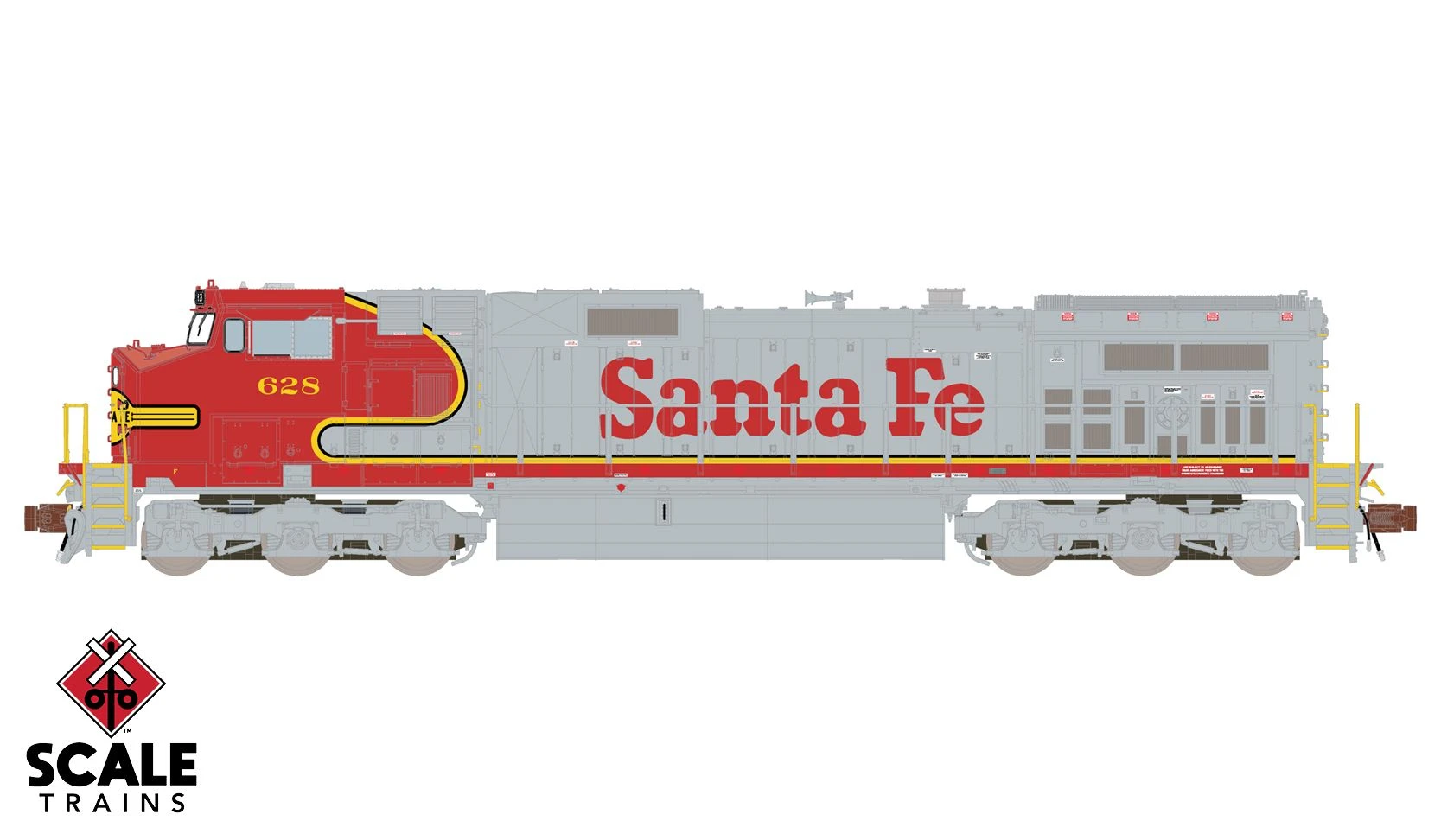 ScaleTrains 38515 Rivet N GE Dash 9-44CW Santa Fe ATSF 640 DCC And LokSound