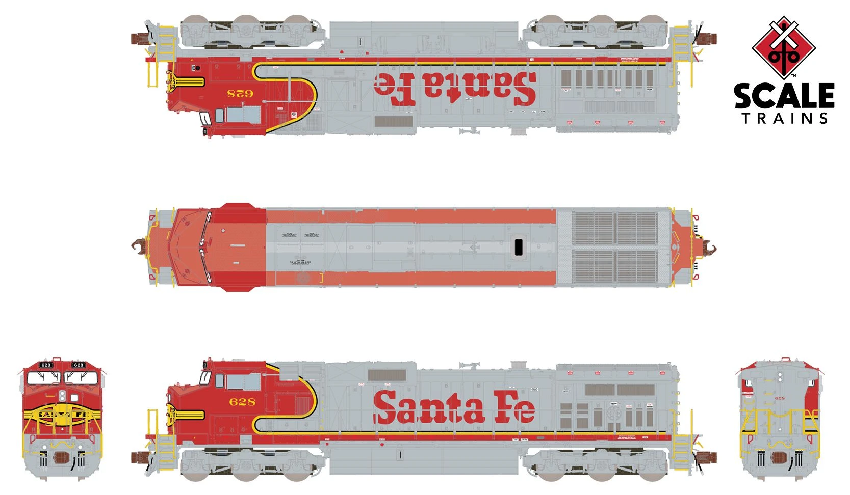 ScaleTrains 38517 Rivet N GE Dash 9-44CW Santa Fe ATSF 644 DCC And LokSound - Image 2