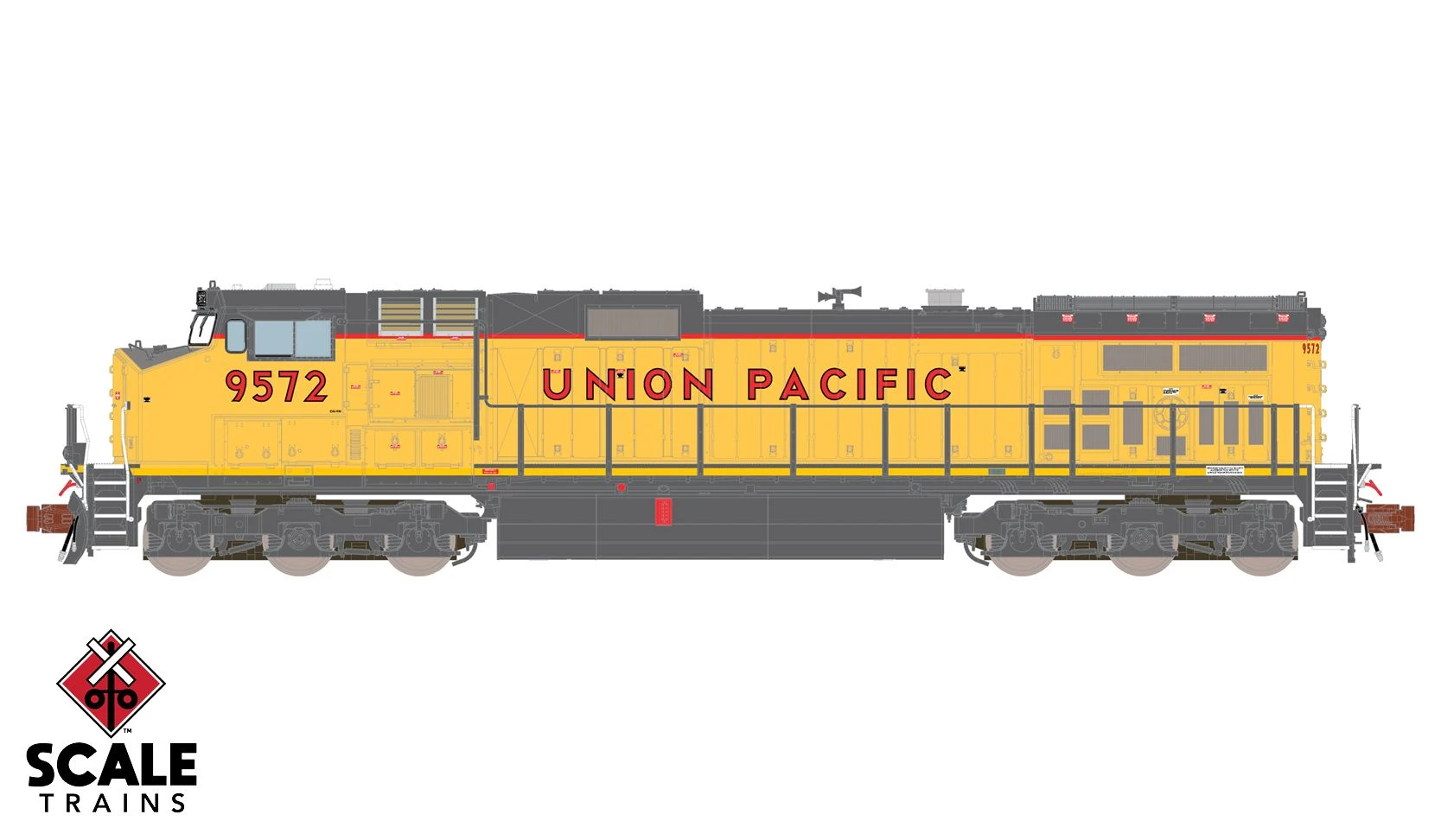 ScaleTrains 38547 Rivet Counter N Scale GE Dash 9-44CW Union Pacific UP 9572 DCC And LokSound