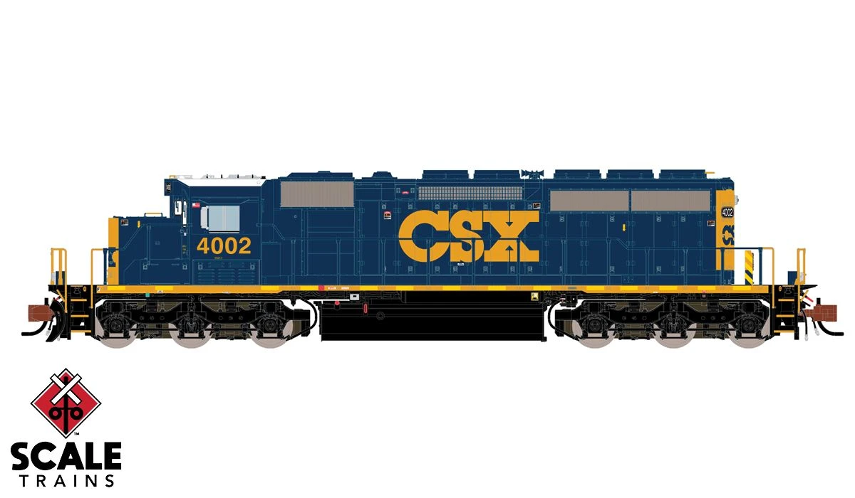 ScaleTrains 38621 Rivet N Scale EMD SD40-3 CSX 4009 DCC LokSound