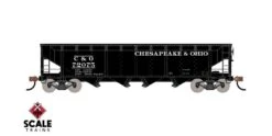 ScaleTrains Kit Classics 1206 70 Ton 4 Bay Open Hopper Chesapeake & Ohio C&O 72075