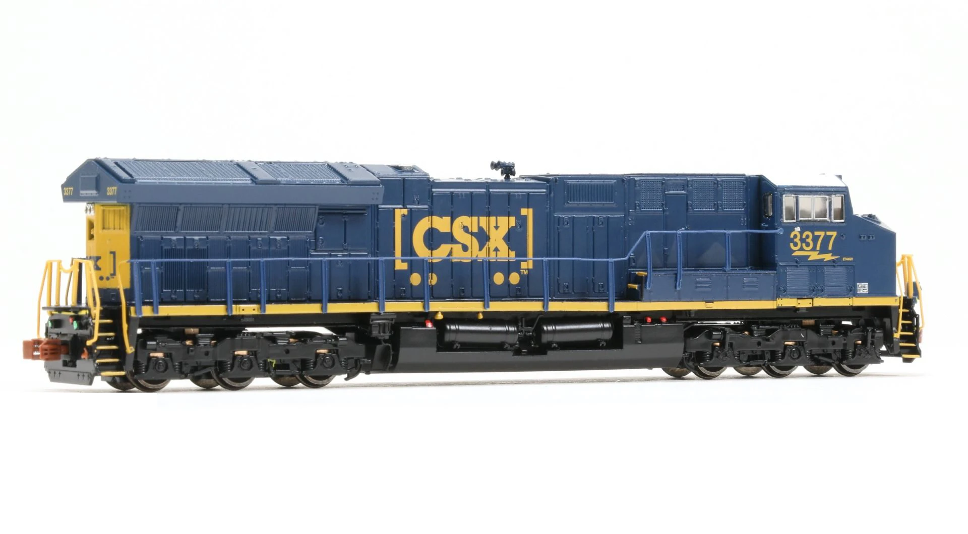 ScaleTrains Operator 10973 N Scale GE ET44AH Tier 4 Diesel "Boxcar Logo" CSXT 3377 With DCC - Image 2