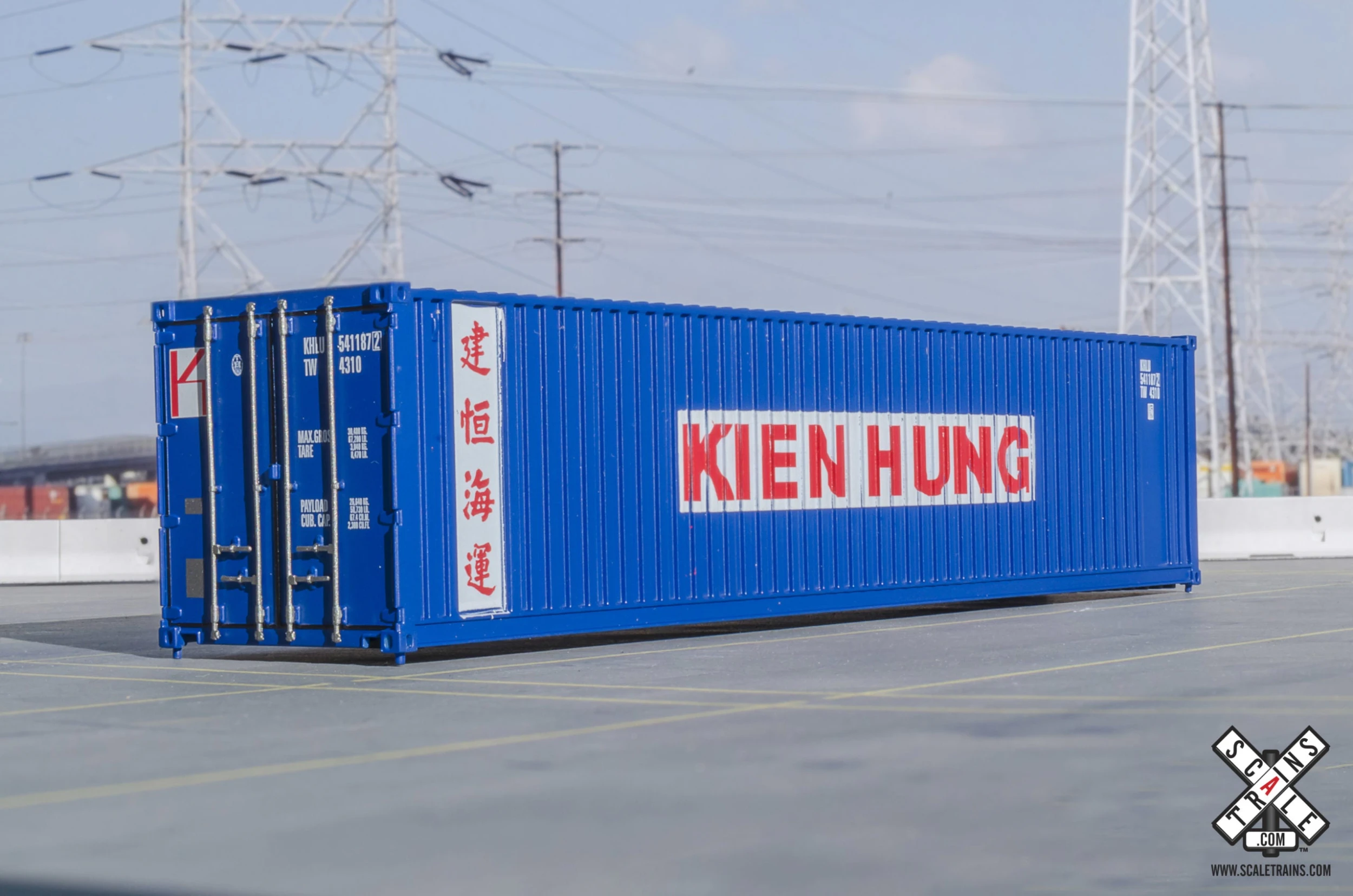 ScaleTrains Operator 11031 HO Scale 40' Square Container Kien Hung KHLU 3 Pack