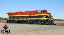 ScaleTrains Rivet 33195 HO Scale GE ET44AC Tier 4 GEVo Diesel Kansas City Southern KCS 5004 LokSound