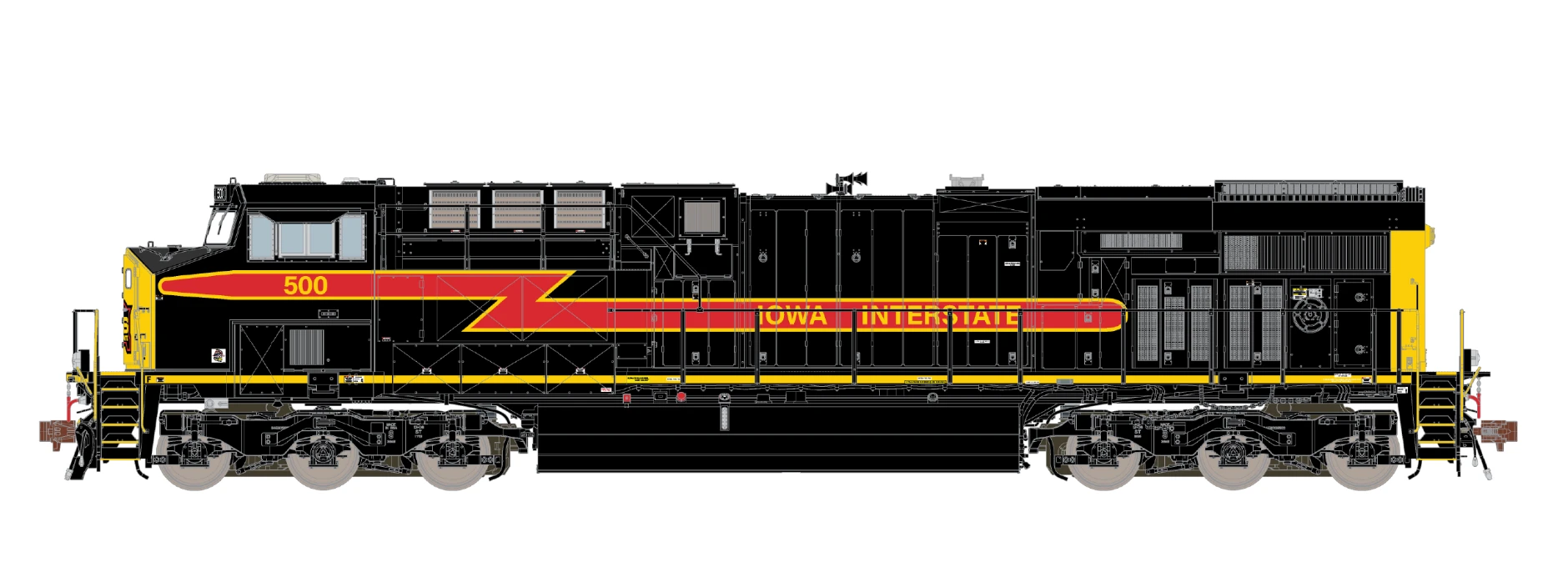 ScaleTrains Rivet 33604 HO Scale GE ES44AC Iowa Interstate IAIS 506 DCC & Sound - Image 2