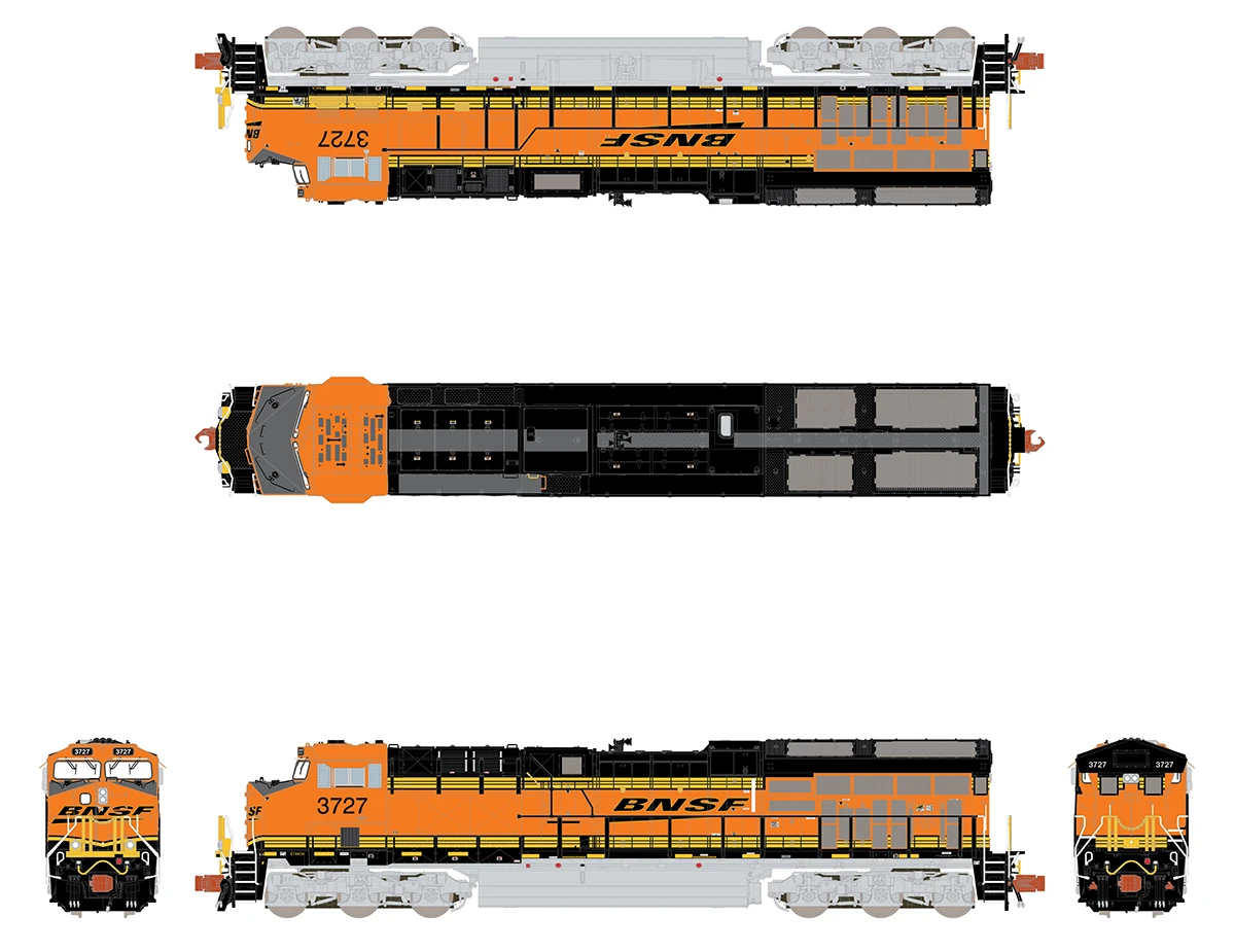 ScaleTrains Rivet 33625 N Scale GE ET44 Tier 4 Diesel "Heritage III" BNSF 3740 - Image 3