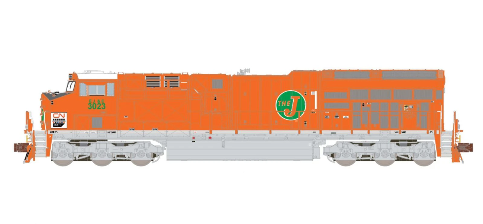 ScaleTrains Rivet 33639 N Scale GE ET44 Tier 4 Diesel "EJ&E Heritage" CN 3023 - Image 3