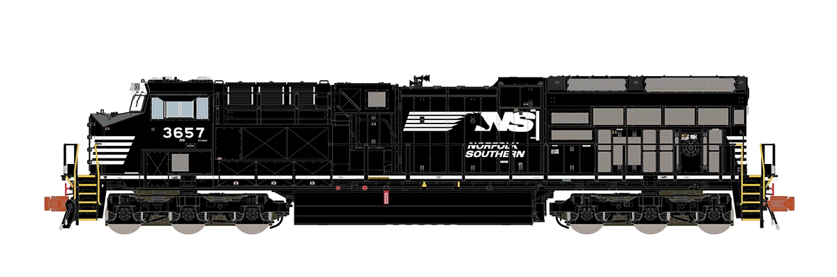 ScaleTrains Rivet 33662 N Scale GE ET44 Tier 4 Diesel "Horsehead" NS 3667 DCC & Sound - Image 3