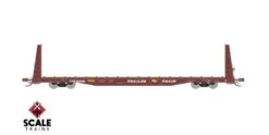 ScaleTrains Rivet 38374 HO Scale BSC F68AH Bulkhead Flatcar "Oxide" TTPX 80036
