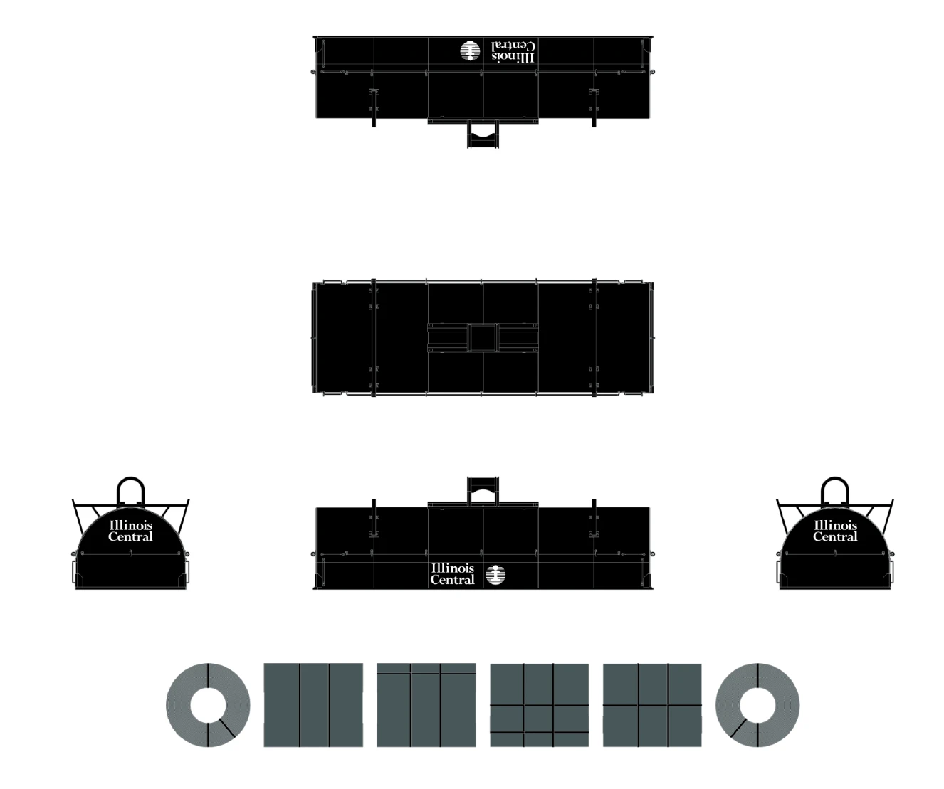ScaleTrains Rivet 38416 HO Scale Thrall 48' Coil Steel Car IC 299615 - Image 4