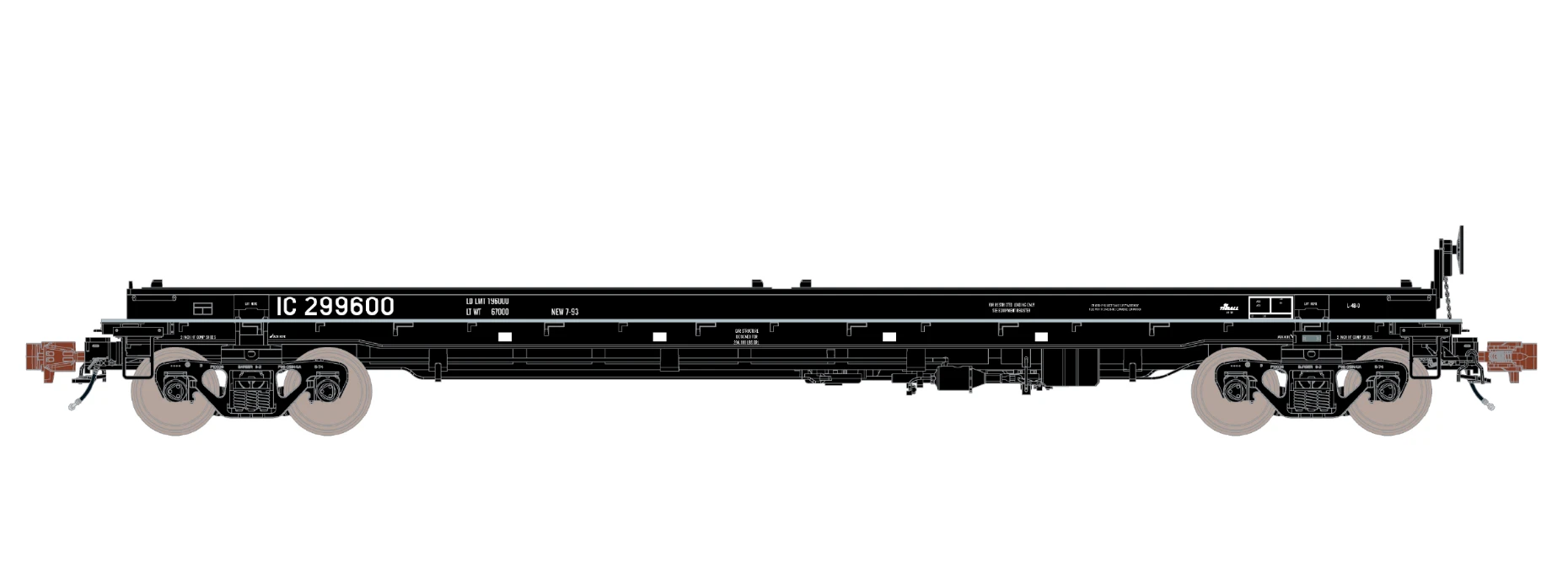 ScaleTrains Rivet 38416 HO Scale Thrall 48' Coil Steel Car IC 299615 - Image 2