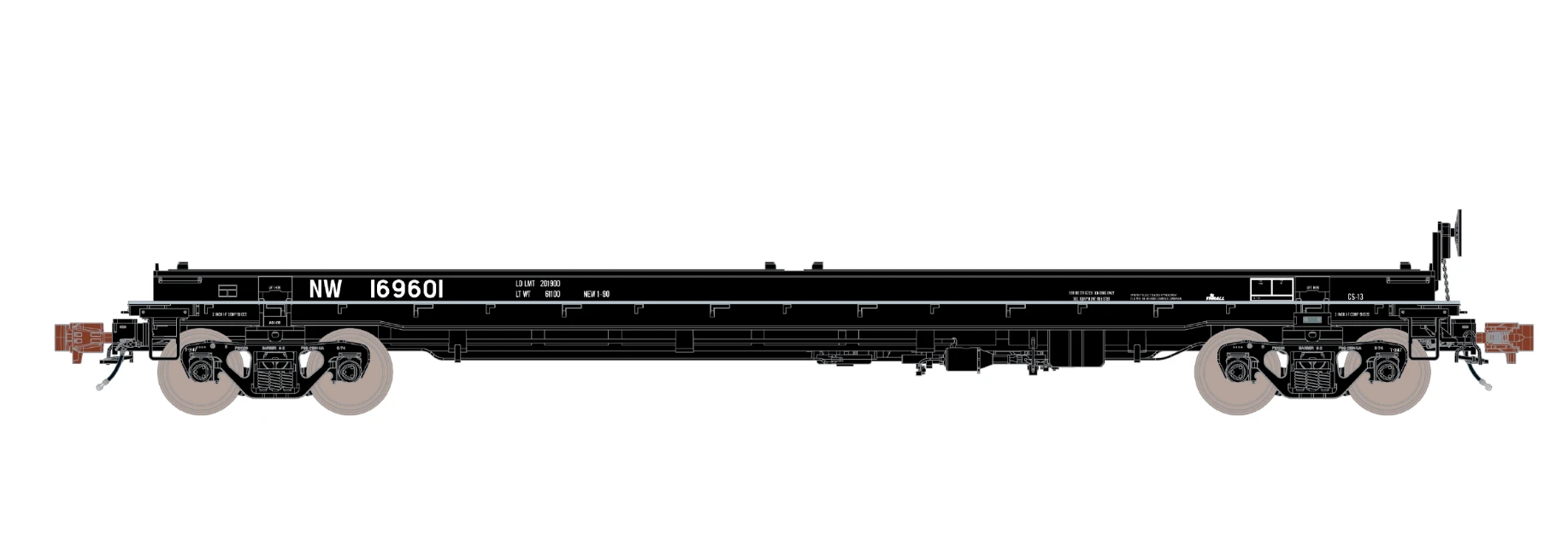 ScaleTrains Rivet 38419 HO Scale Thrall 48' Coil Steel Car NS 169601 - Image 2