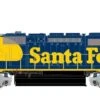 ScaleTrains Rivet 38767 HO Scale EMD SD40-2 Santa Fe "Re-Paint"ATSF 5147 - DCC & Sound