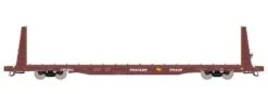ScaleTrains Rivet 38966 N Scale BSC F68AH Bulkhead Flatcar Red TT (IL) TTPX 80298