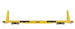 ScaleTrains Rivet 38972 N Scale BSC F68AH Bulkhead Flatcar Yellow TT TTPX 80713