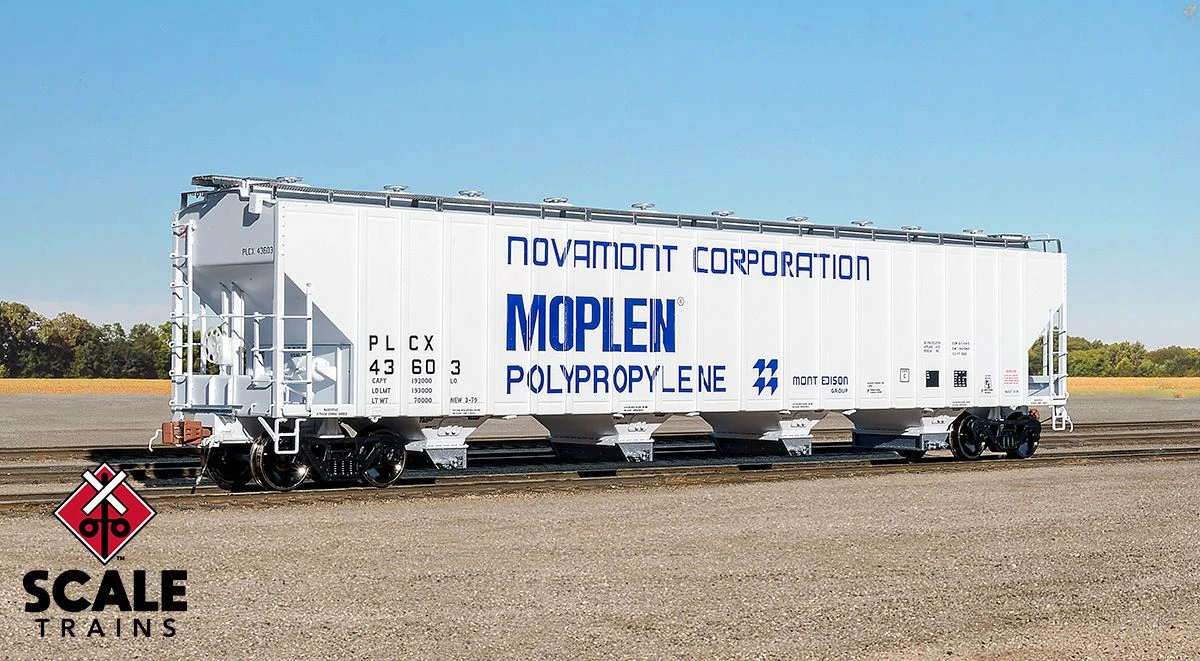 ScaleTrains Rivet Counter 33685 HO Scale PS-2 5820 Covered Hopper Novamont PLCX 43673